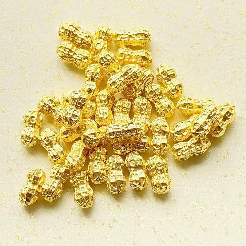 迷你实心花生合金摆件开业乔迁小礼品聚宝盆配件diy手工装饰品