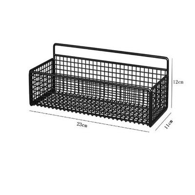 收纳篮宿舍收纳筐卫生间置物架免打孔挂篮厨房储物篮浴室收纳架