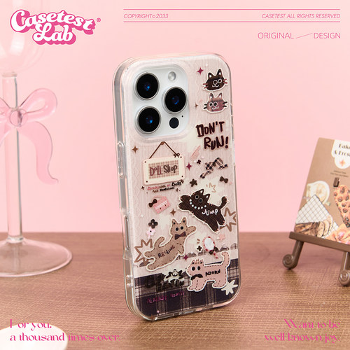 壳试验玩偶猫猫适用苹果16手机壳