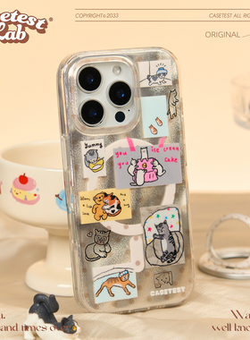 壳试验咪想你开心亿点磁吸双层印花适用iPhone17promax手机壳17pro16可爱卡通苹果16pro16promax保护套161514