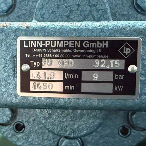可维修LINN-PUMPEN齿轮泵，型号FU 430，德国议价