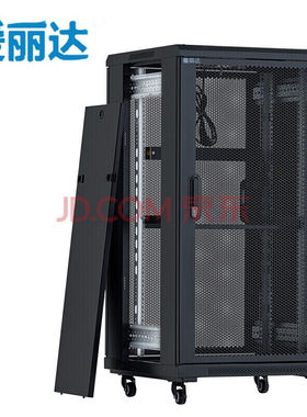 爱丽达（AILIDA）网络机柜22U高1.2米网孔门机柜22U600*600黑色19