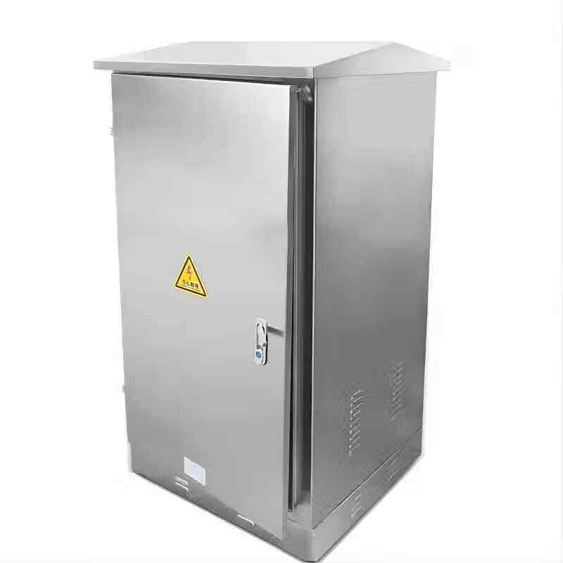 覆映户外不锈钢网络机柜24U落地监控设备机箱弱电交换机功放防水