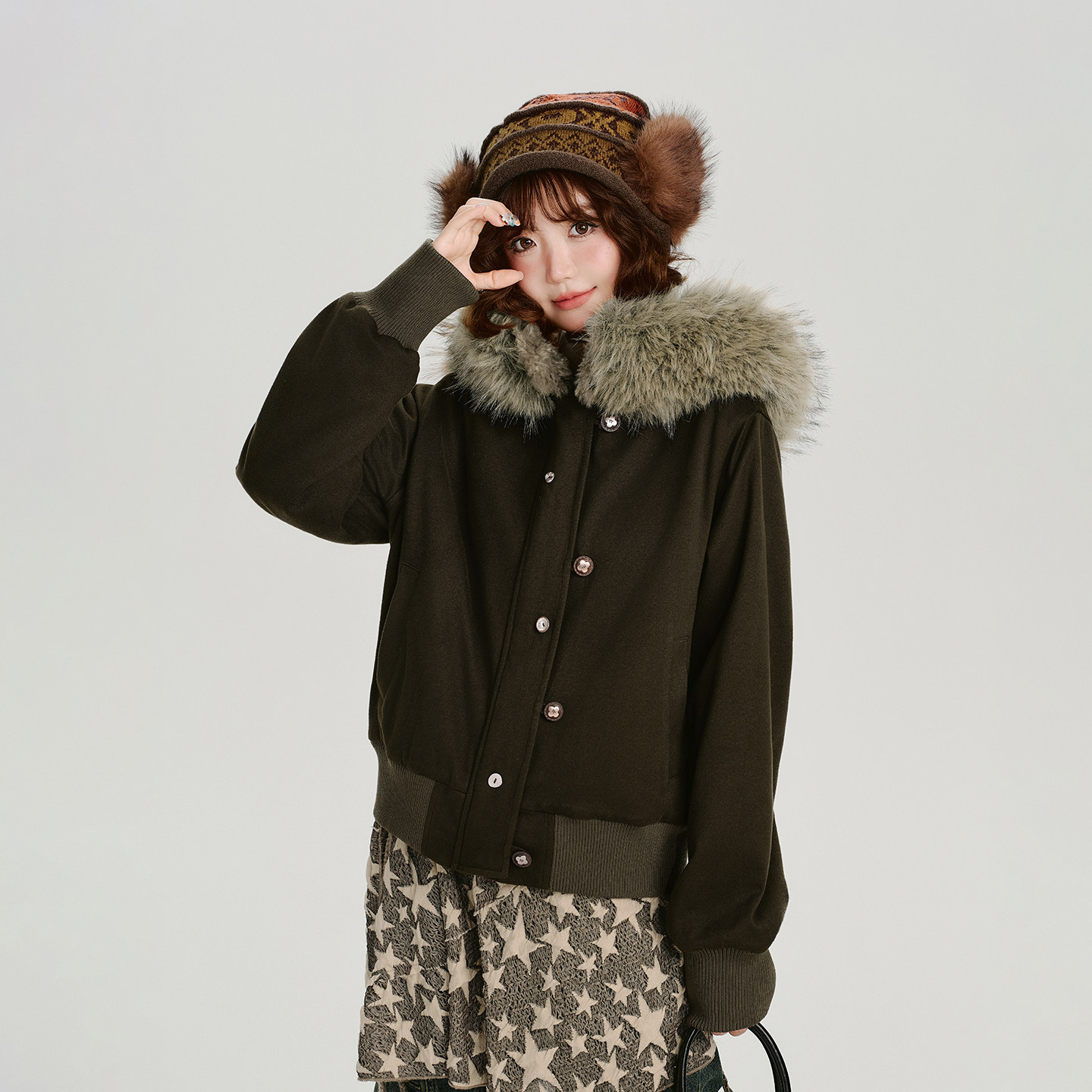 12/17  20:00新品上新【Girlyhalo】夹棉厚外套