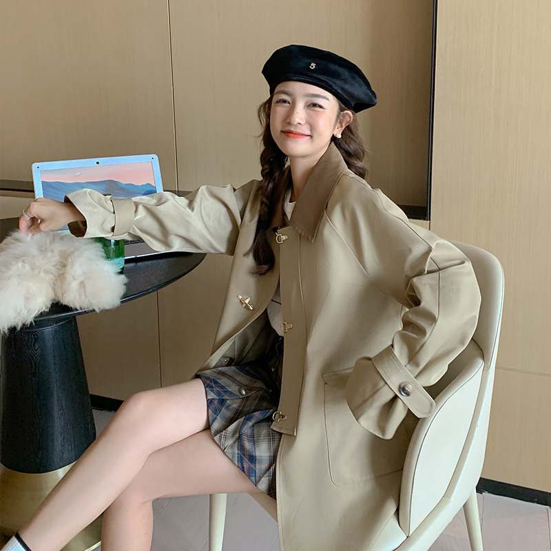 大货已出！2022年秋季新款重工飞机扣风衣123A-8015-P140K198，女装风衣，浙宝123A