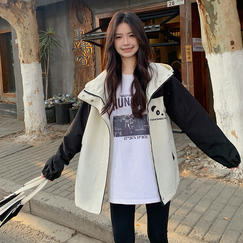 新款！春季新款撞色冲锋衣123A-2516-P145-K218,女装短外套,浙宝123A
