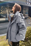 羽绒服女款小众设计感2024爆款冬季韩版面包服连帽加厚白鸭绒外套，女装羽绒服，浙宝123A