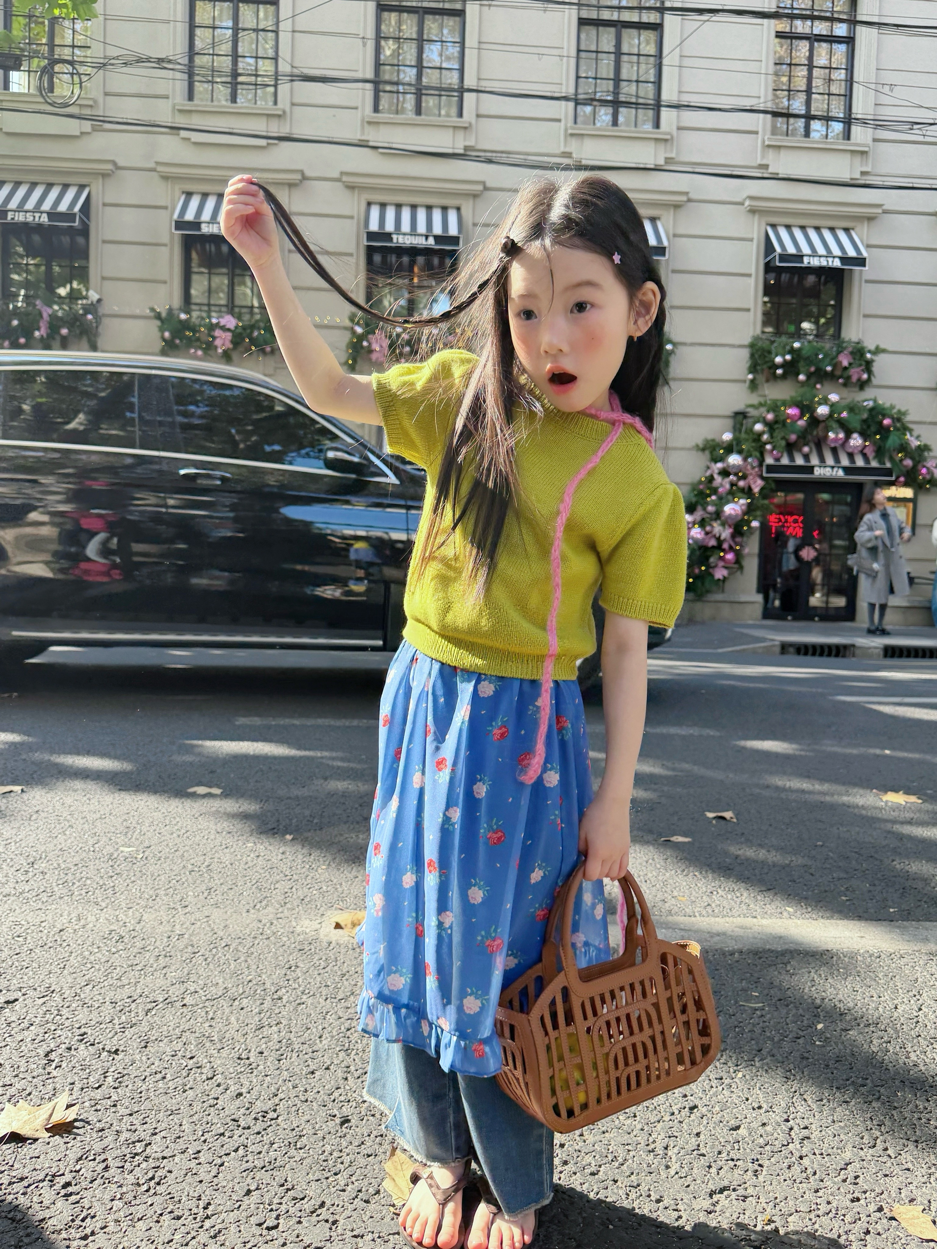 ins风女童套装春夏款2026女孩针织短袖半袖上t恤牛仔裤屁帘裙叠穿,童装/婴儿装/亲子装,套装,淘宝优惠券,粉丝福利购,淘宝优惠卷