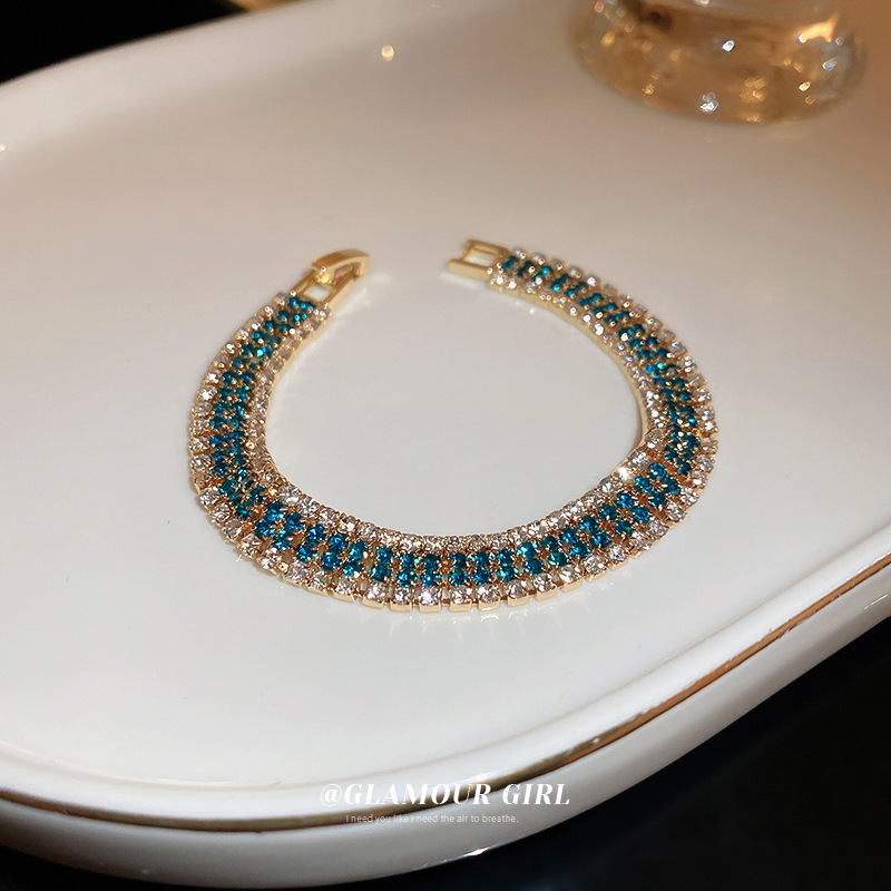 满钻镶钻手链欧美时尚气质个性设计感手串小众百搭高级感手饰