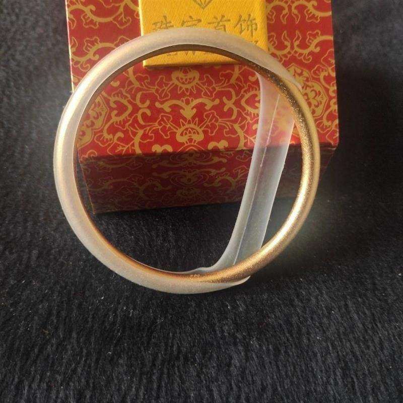 手镯保护套黄金保护膜神器防磕隐形古法金镯子防磕套素圈翡透明圈