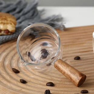 多功能米勺取面粉猫粮勺子小号木柄调味酱蘸料咖啡刻度量杯