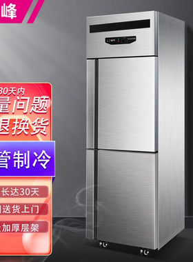 坚峰四门冰箱商用立式雪柜冷藏冷冻保鲜柜商用四六门冰柜展示柜冷