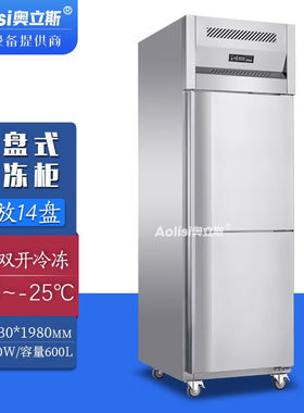 奥立斯商用烘焙插盘冰柜慕斯面团冷冻柜生胚包子饺子面团速冻柜-2