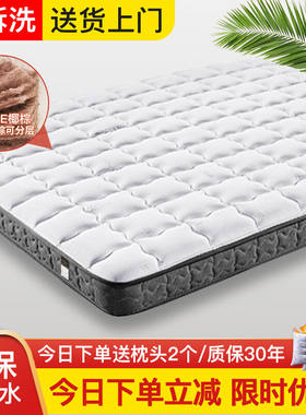 金丝海马床垫天然椰棕床垫棕垫乳胶3E硬棕榈薄垫榻榻米床垫软两用