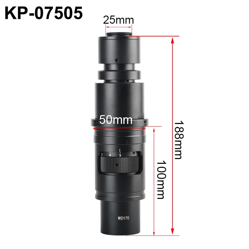 KOPPACE13X-255X工业显微镜镜头目镜0.4X电子显微镜镜头0.7X-5X连