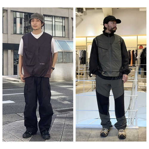 现货System_A棉服马甲机能风潮酷