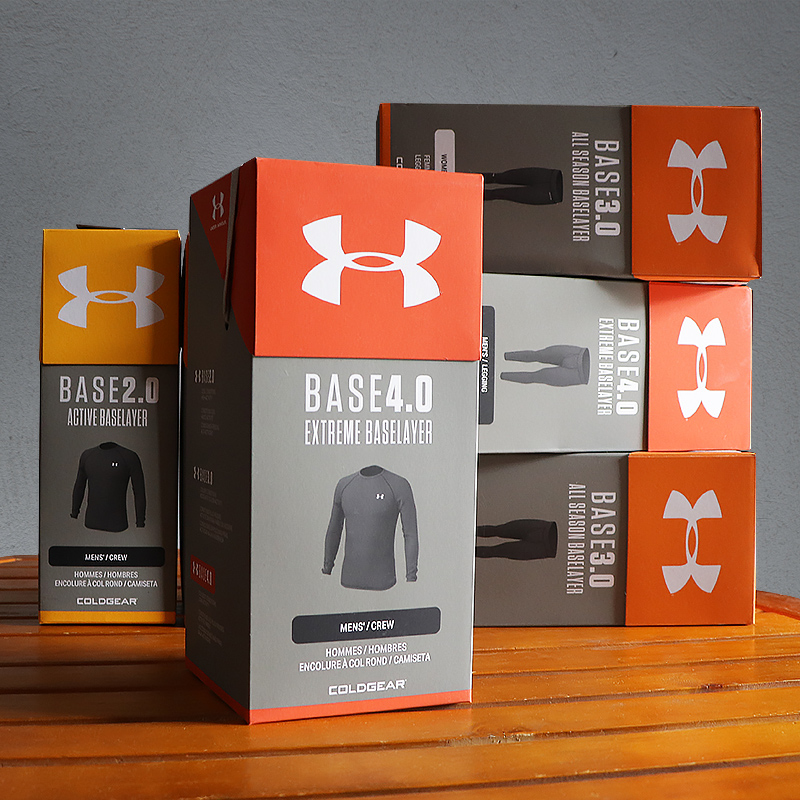 美码安德玛ua base2.0/3.0/4.0男防寒保暖滑雪内搭内衣裤套装加厚