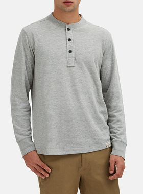 Filson双层平纹henley亨利衫美式复古纯棉柔软圆领长袖T恤打底男