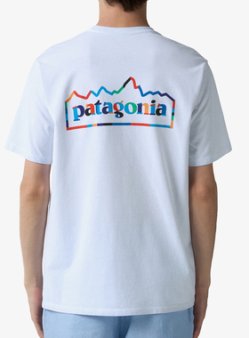 巴塔潮牌短袖T恤Patagonia Responsibili户外环保棉混纺透气37768