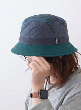 巴塔防晒渔夫帽Patagonia Bucket速干可收纳潮钓鱼露营盆帽 29157