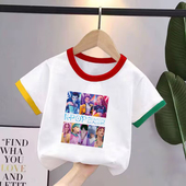 POP猎魔女团周边短袖 男女2025年夏季 新款 二次元 可爱百搭T恤衣服