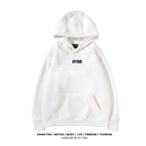 cortis新男团赵雨凡JAMES生日同款HYBE字母印花秋冬款连帽卫衣