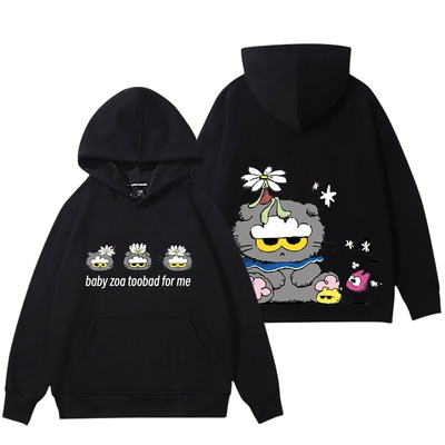 peaceminusone权志龙GD联名秋冬加绒连帽卫衣煤气罐猫小灰猫周边