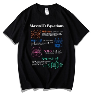 Maxwell麦克斯韦方程公式物理学短袖T恤男女夏装体恤科研