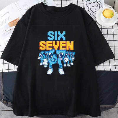 跨境StealBrainrot67偷走脑红山海经短袖T恤男童女童纯棉短袖上衣