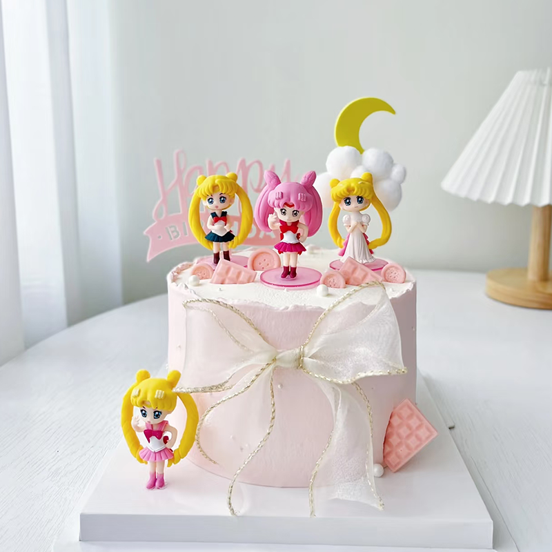 美少女战士蛋糕装饰小美小公主月野兔水冰月女孩生日派对插件摆件