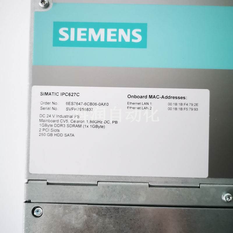 西门子IPC627C工控机6ES7647-6CB06-0AX0现货出售 询价 电子元器件市场 嵌入式计算机/工业计算机 原图主图