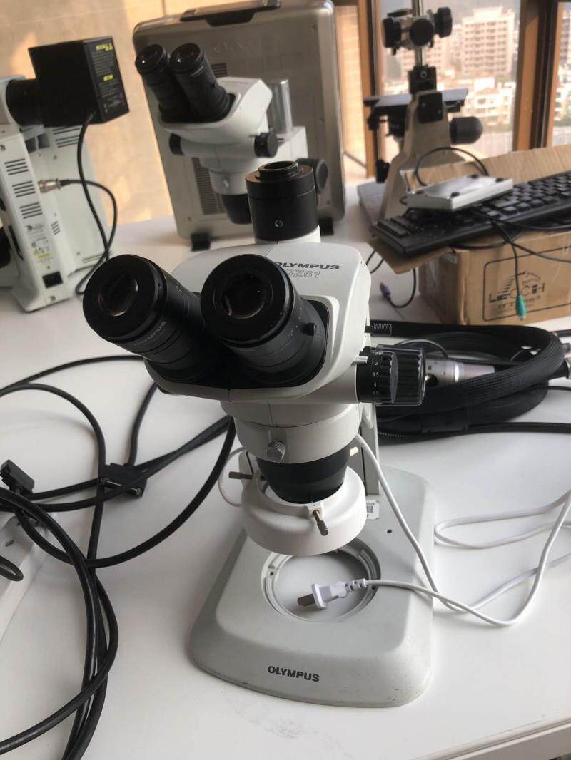 小胖olympus奥林巴斯sz61体式三目高级显微镜6.7x-45倍带原装目镜