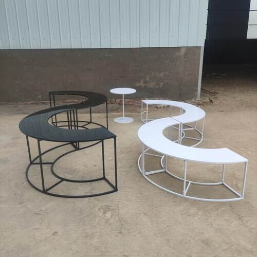 新款婚庆道具铁艺S形甜品