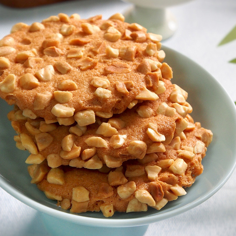 闻酥园花生酥老式桃酥下午茶糕点心四川成都文殊院街传统特产零食