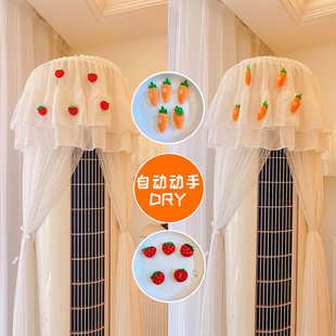 动手DRY卡通空调防尘罩立式 圆形不取白色前方后圆柜机空调罩遮丑