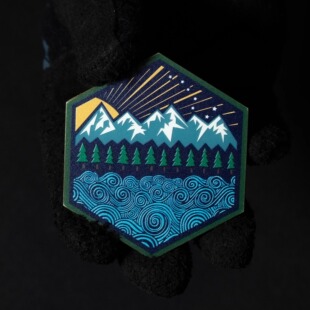 星星精品复创臂章高品万针刺绣魔术贴士气章 全地形与篝火营地