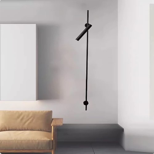 现代简约卧室床头长杆多头吸壁灯客厅走廊过道壁画可调节角度射灯