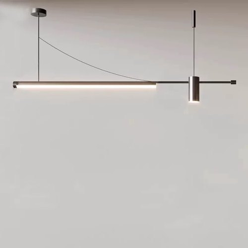 2025现代北欧led吊灯餐厅前台吧台展厅饭桌岛台样板间专卖店网红