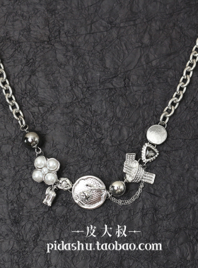 重工choker玫瑰锁骨链女轻奢项链