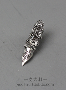 朋克摇滚关节合金长戒指