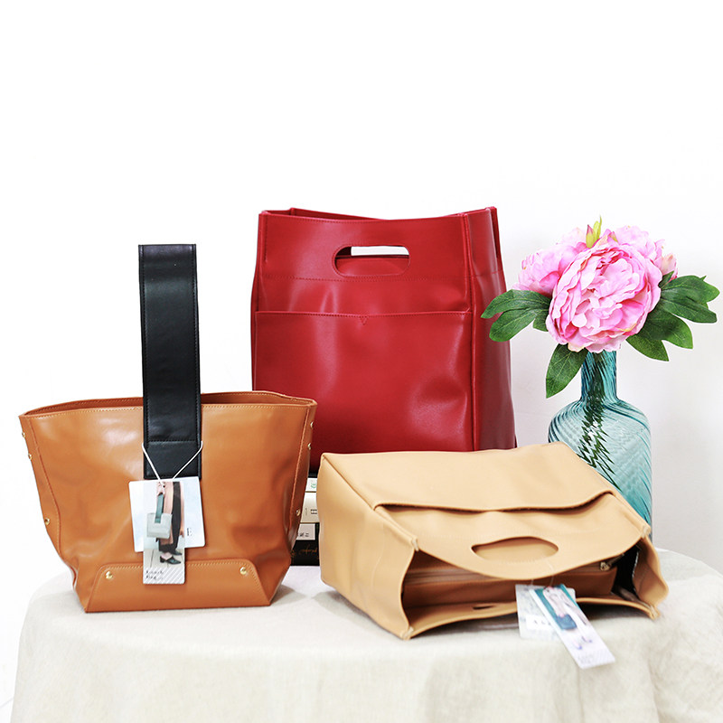 日本高档pu保温袋女士通勤饭盒袋便当包带饭包餐包便携饭袋手提袋