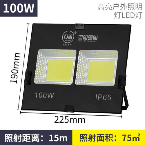 亚明led户外照明投光灯超亮球场广场600W射灯广告白光防水探照灯1