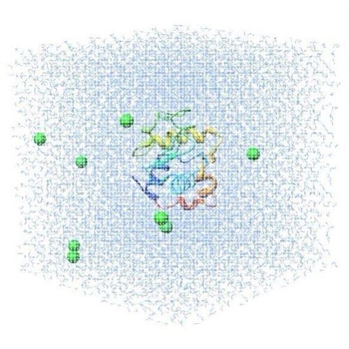 蛋白分子动力学模拟分析3D结构2D结构图PyMOL