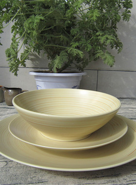 外贸原单陶瓷餐具欧美名品studi手绘花纹餐盘家用菜盘 哑光西餐碗