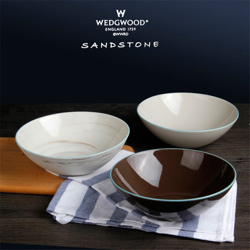 英国皇家威基w-d  面碗 沙拉碗 创意陶瓷汤碗【有logo】