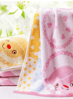 金号纯棉卡通毛巾全棉柔软吸水可爱家用童巾宝宝洗脸巾面巾T1187H