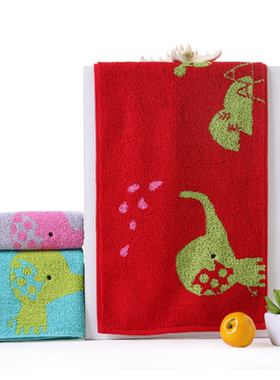 金号纯棉A类小毛巾全棉触感柔软A类婴幼产品吸水舒适卡通T1207