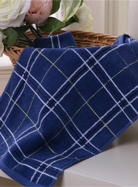 金号纯棉毛巾家用成人 情侣 通用全棉吸水柔软格子小毛巾面巾1698