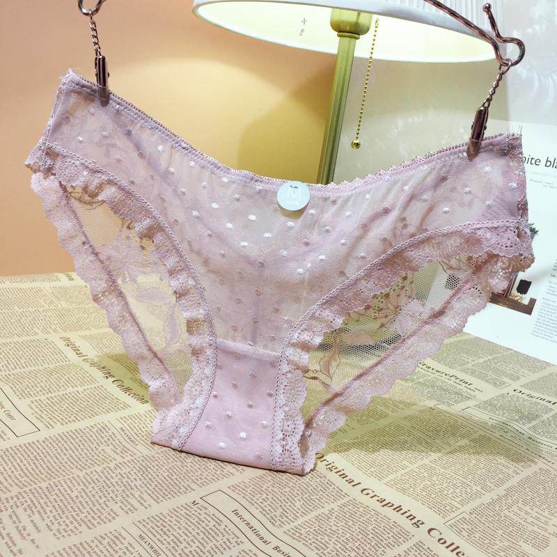 欧美女士低腰交叉蕾丝性感女内裤波点网纱迷人诱惑舒适女三角棉裆,女士内衣/男士内衣/家居服,女三角裤,淘宝优惠券,粉丝福利购,淘宝优惠卷