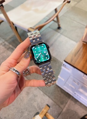 IAMYEE不锈钢编织表带适用于苹果ApplewatchS10S8S7S9男女款S11